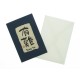 Carte de Voeux, avec Kanji " Merci " sur papier Washi