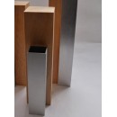 Vase soliflore en aluminium et en bois