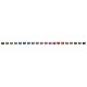 Bracelets en aluminium, 2,6 cm de largeur