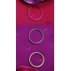 Paire de porte-baguettes en aluminium (Rond de serviette)