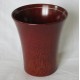 Paire de timbales assorties en bois laqué - Rouge et Noir