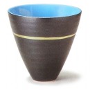 Vase noir Ikebana