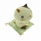 Chat en céramique, sur coussin