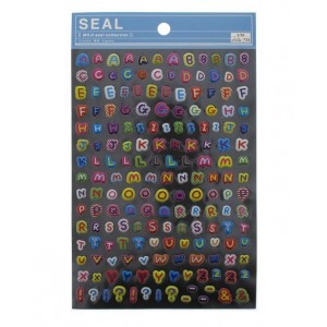 Seals (stickers) "Alphabet"