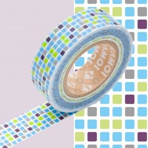 Masking Tape Carreaux Bleus