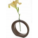 Vase soliflore bois laqu&eacute;
