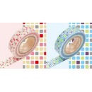 2 Masking Tapes Carreaux Rouges, Bleus