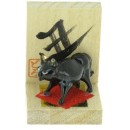 Figurine en verre - Signe Zoodiaque Chinois - Le Buffle