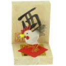 Figurine en verre - Signe Zoodiaque Chinois - Le Coq