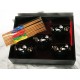 Set de 5 bols et 5 paires de baguettes japonaises