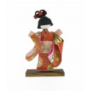 Figurine en carton : Japonaise en Kimono