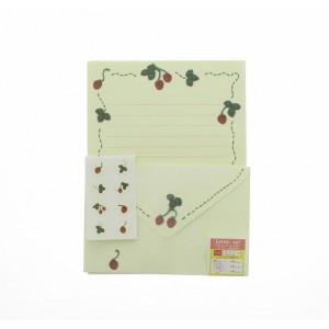 Papier à Lettre et Enveloppes - Fraises