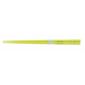 Paire de Baguettes jaunes "Fleurs"