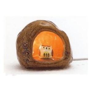 Lampe en céramique - Hibou