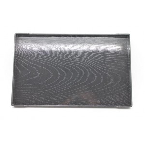 Plateau rectangle laqu&eacute; anti-d&eacute;rapant