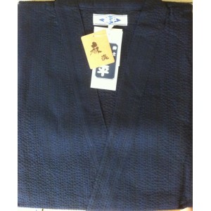 Jinbei bleu, rayures noires