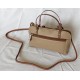 Sac à main en cuir, intérieur en chirimen