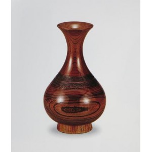 Vase en bois rond effilé (petit)