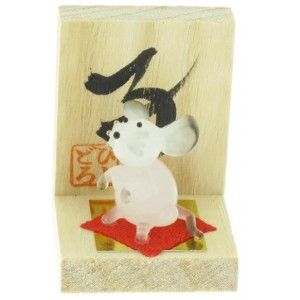 Figurine en verre - Signe Zodiaque Chinois - Le Rat